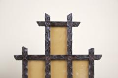 Pair of 19th Century Rustic Black Forest Photo Frames Handcarved AT ca 1880 - 4224356