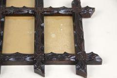 Pair of 19th Century Rustic Black Forest Photo Frames Handcarved AT ca 1880 - 4224360