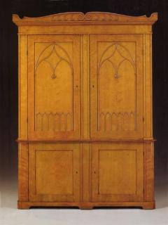 Pair of 19th Century Scandinavian Satin Birch Bookcases of Monumental Size - 630517