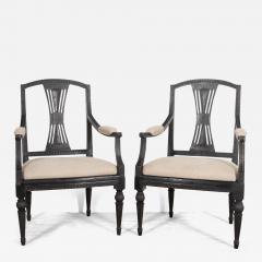 Pair of 19th Century Swedish Armchairs - 3620085