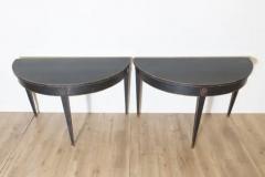 Pair of 19th Century Swedish Demi Lunes Circa 1800 - 3963202