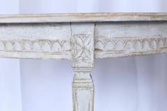 Pair of 19th Century Swedish Gustavian Demilune Tables - 3531806