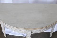 Pair of 19th Century Swedish Gustavian Demilune Tables - 3531813