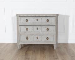 Pair of 19th Century Swedish Gustavian Painted Chests of Drawers - 4282335