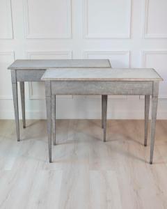 Pair of 19th Century Swedish Gustavian Painted Console Tables - 4564459
