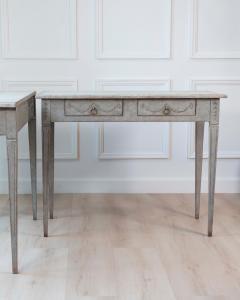 Pair of 19th Century Swedish Gustavian Painted Console Tables - 4564485