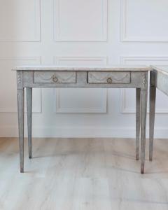 Pair of 19th Century Swedish Gustavian Painted Console Tables - 4564502