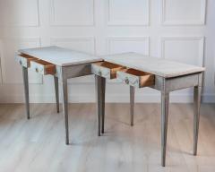 Pair of 19th Century Swedish Gustavian Painted Console Tables - 4564519