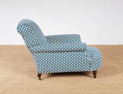 Pair of 19th c English Howard Rolled Arm Club Chairs - 4155108