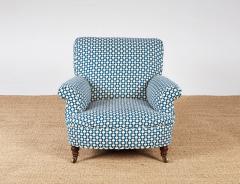 Pair of 19th c English Howard Rolled Arm Club Chairs - 4155110