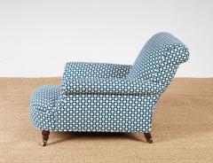 Pair of 19th c English Howard Rolled Arm Club Chairs - 4155112