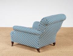 Pair of 19th c English Howard Rolled Arm Club Chairs - 4155113
