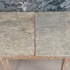 Pair of 19th c Italian Tables from a Convent in Original Paint - 4565951