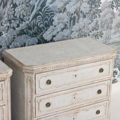 Pair of 19th c Swedish Gustavian Painted Bedside Commodes - 4538958
