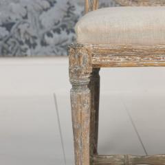 Pair of 19th c Swedish Gustavian Period Shield Back Chairs in Original Paint - 4146932