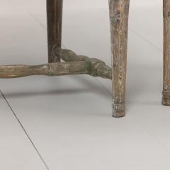 Pair of 19th c Swedish Gustavian Period Shield Back Chairs in Original Paint - 4146935