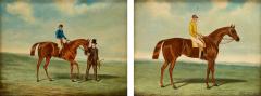 Pair of 19th century British equestrian oil paintings - 4176981