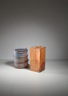 Pair of 19th century Folk art barrels from Sweden - 841676