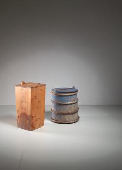 Pair of 19th century Folk art barrels from Sweden - 841678