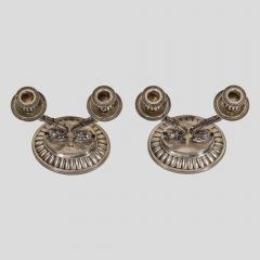 Pair of 19th century Italian Silver candlesticks - 4092971