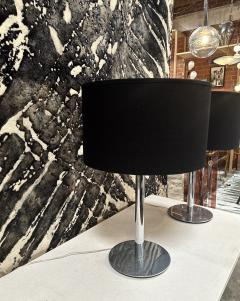 Pair of 2 Italian 50s Steel Table Lamps - 2893202