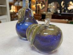 Pair of 2 Italian Decorative Murano Fruit Object 1960 - 3232328