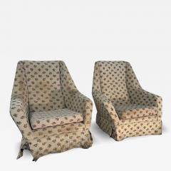 Pair of 2 Mid Century Italian Armchairs 1960s - 3457944