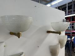 Pair of 2 Mid Century Italian Wall Sconces 1970s - 3456413