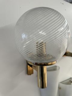 Pair of 2 Mid Century Italian Wall Sconces 1970s - 3456415