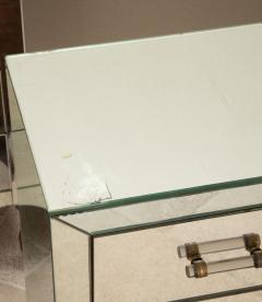 Pair of 20th Century French Art Deco Mirror Commodes - 4238321