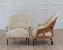 Pair of 20th Century French Chairs Ready to Upholster - 4663474