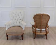 Pair of 20th Century French Chairs Ready to Upholster - 4663434