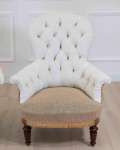 Pair of 20th Century French Chairs Ready to Upholster - 4663442