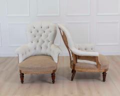 Pair of 20th Century French Chairs Ready to Upholster - 4663464