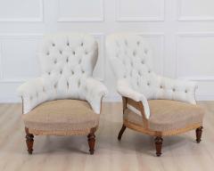 Pair of 20th Century French Chairs Ready to Upholster - 4663473