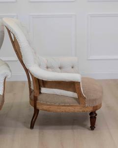 Pair of 20th Century French Chairs Ready to Upholster - 4663476