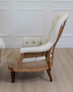 Pair of 20th Century French Chairs Ready to Upholster - 4663481