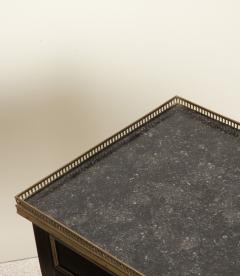 Pair of 20th Century French Ebonised and Marble Side Tables - 4235971
