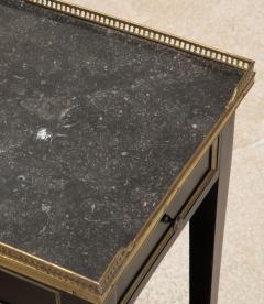 Pair of 20th Century French Ebonised and Marble Side Tables - 4235972