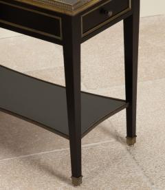 Pair of 20th Century French Ebonised and Marble Side Tables - 4235973
