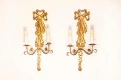 Pair of 20th Century French Gild Wood Sconces - 4001689