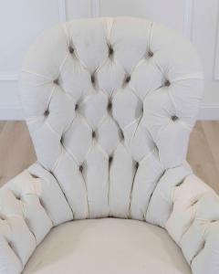 Pair of 20th Century French High Back Chairs Ready to Upholster - 4663455