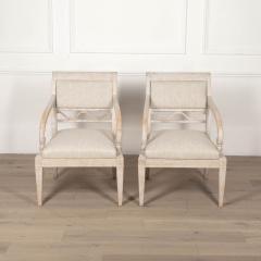 Pair of 20th Century Gustavian Style Armchairs - 3622735