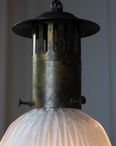 Pair of 20th Century Holophane Pendant Lights - 4821357