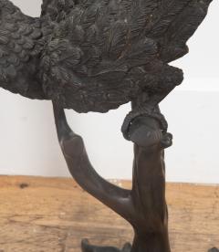 Pair of 20th Century Life Size Bronze Macaw Birds - 4226473