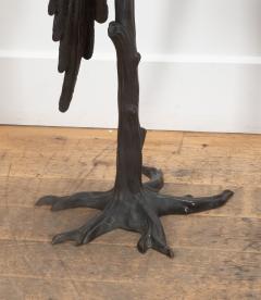 Pair of 20th Century Life Size Bronze Macaw Birds - 4226474