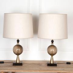 Pair of 20th Century Murano Glass Table Lamps - 4294452