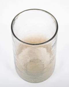 Pair of 20th Century Tapered Baluster Form Mottled Glass Vases - 3246419