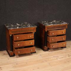 Pair of 20th century Empire style nightstands - 3920700