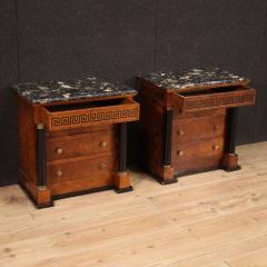 Pair of 20th century Empire style nightstands - 3920702